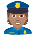 👮🏽 police officer: medium skin tone display on JoyPixels